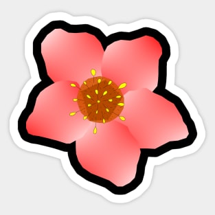 Hellebore Flower Design 2 Sticker